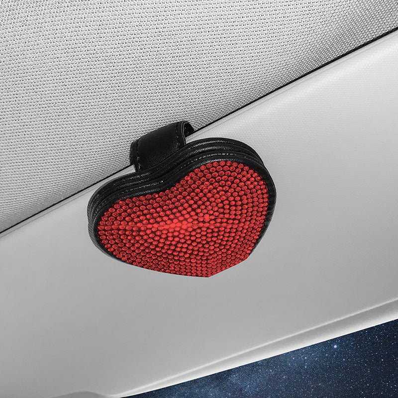 Car Leather Diamond-encrusted Sun Visor Glasses Clip Magnetic Document Storage Clip - Shop Right ApparelCar Leather Diamond-encrusted Sun Visor Glasses Clip Magnetic Document Storage Clip0Shop Right Apparel Shop Right ApparelCJQT166616304DW