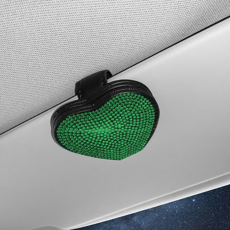 Car Leather Diamond-encrusted Sun Visor Glasses Clip Magnetic Document Storage Clip - Shop Right ApparelCar Leather Diamond-encrusted Sun Visor Glasses Clip Magnetic Document Storage Clip0Shop Right Apparel Shop Right ApparelCJQT166616306FU