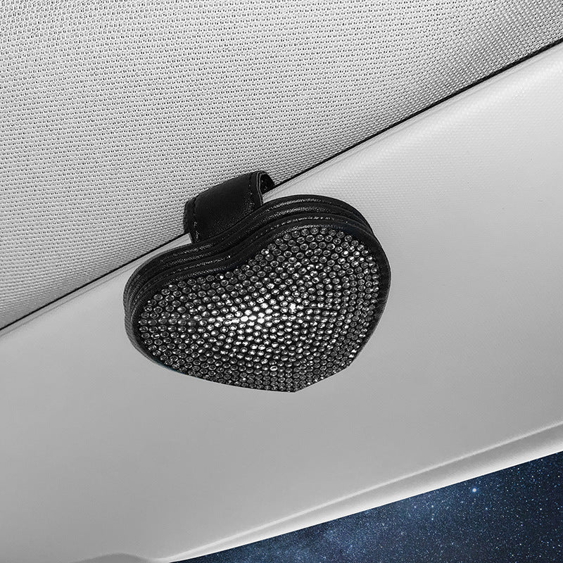 Car Leather Diamond-encrusted Sun Visor Glasses Clip Magnetic Document Storage Clip - Shop Right ApparelCar Leather Diamond-encrusted Sun Visor Glasses Clip Magnetic Document Storage Clip0Shop Right Apparel Shop Right ApparelCJQT166616307GT