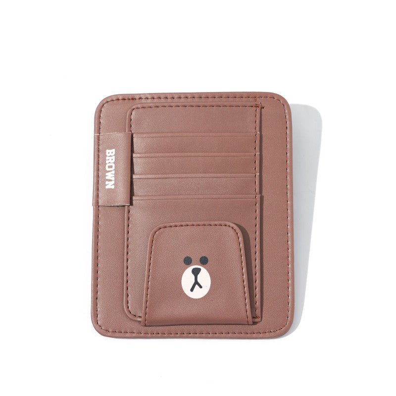 Car sun visor storage glasses clip frame