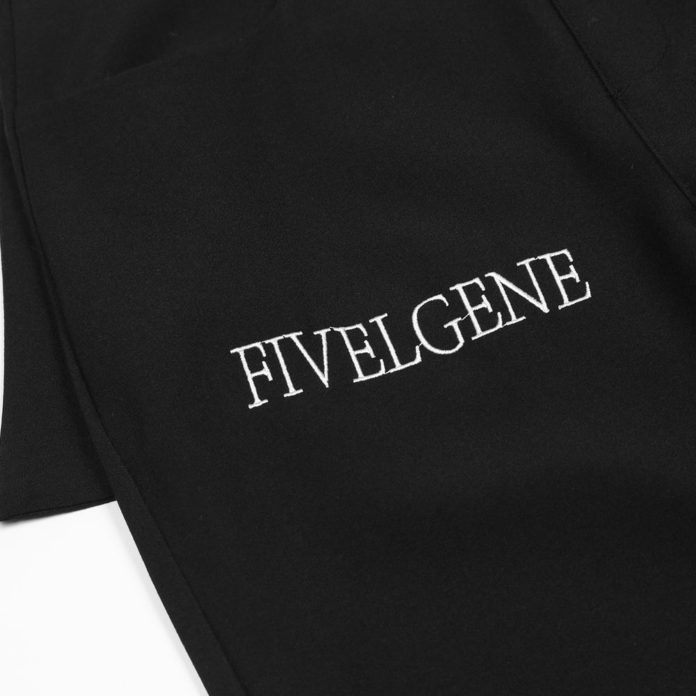 Embroidered Letter Patch Pocket Casual Pants Men