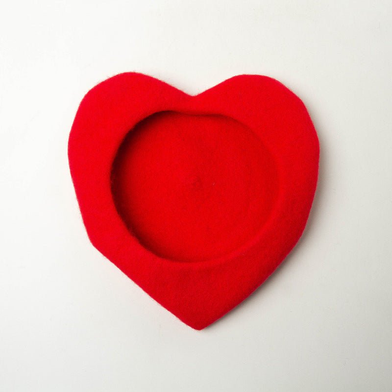 Europe and America Heart-Shaped Beret