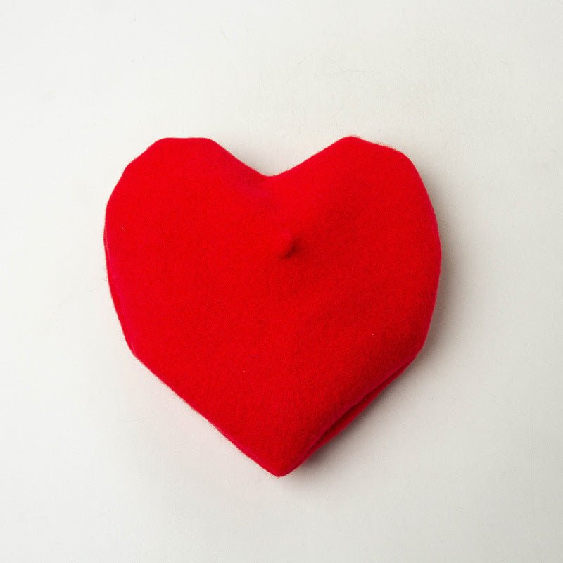 Europe and America Heart-Shaped Beret