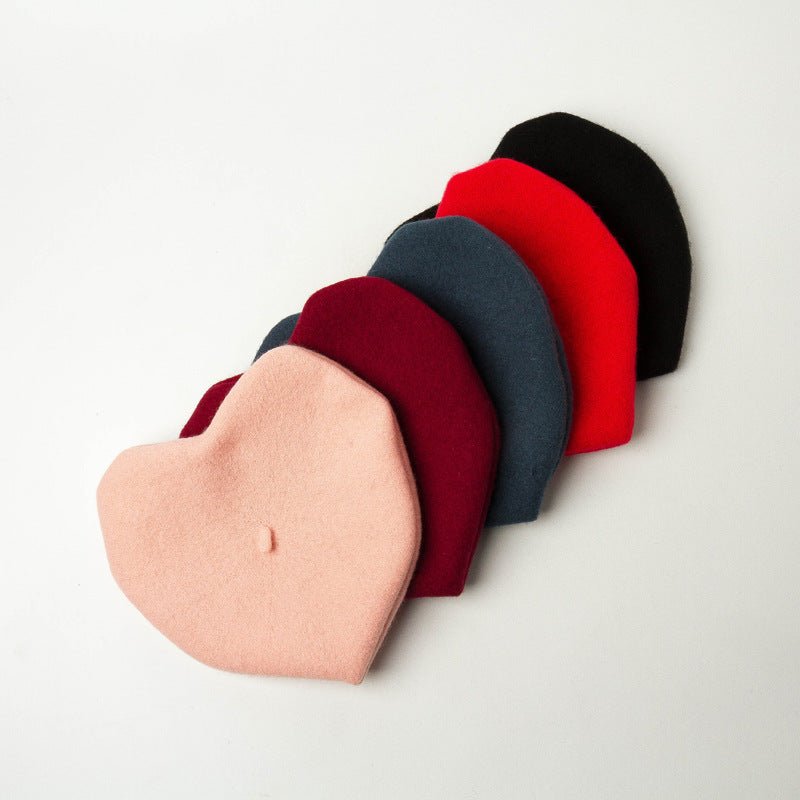 Europe and America Heart-Shaped Beret