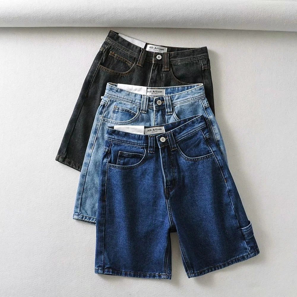 High Waist pant, Fashionable Tooling, Denim Pants