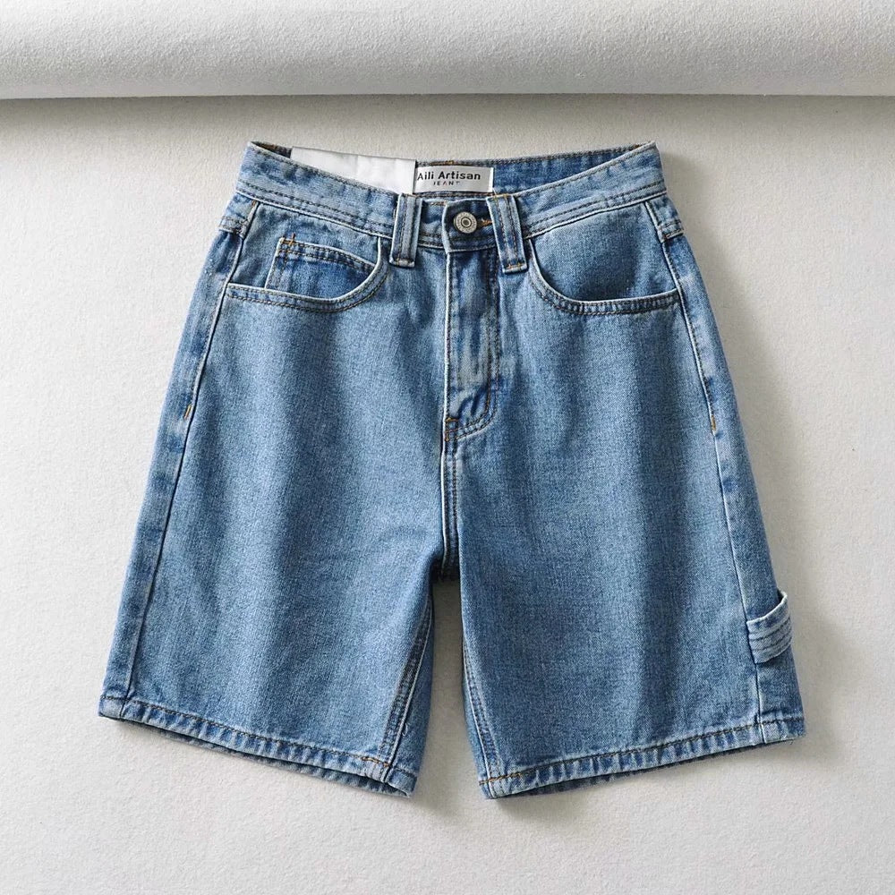 High Waist pant, Fashionable Tooling, Denim Pants
