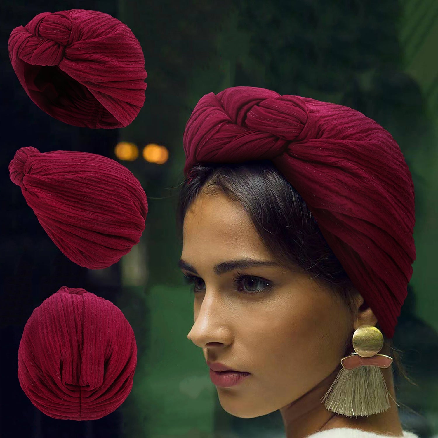 Ladies European And American Fashion Knotted Cross Knot Toe Hat