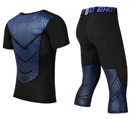 Men Pants Set MMA Long Sleeve T-shirt Men&
