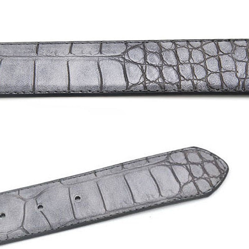 Mens Fashion Waist Belts Faux Pattern With Split Leather Luxury Male Designer Belt Accessories Factory Price