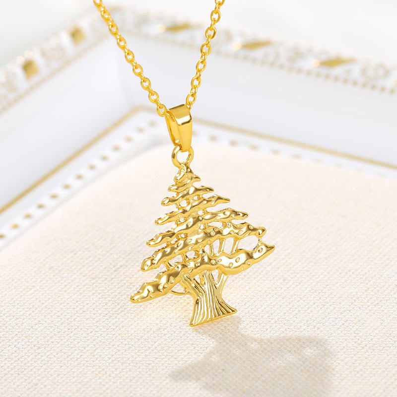 New Jewelry Christmas Tree Men And Women Couple Necklace