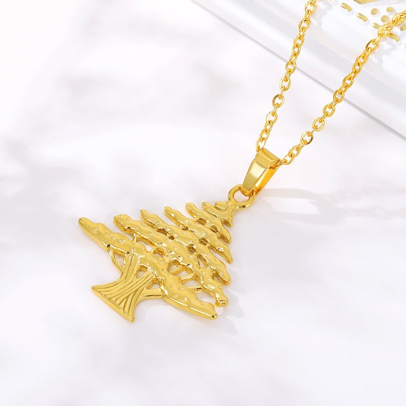 New Jewelry Christmas Tree Men And Women Couple Necklace
