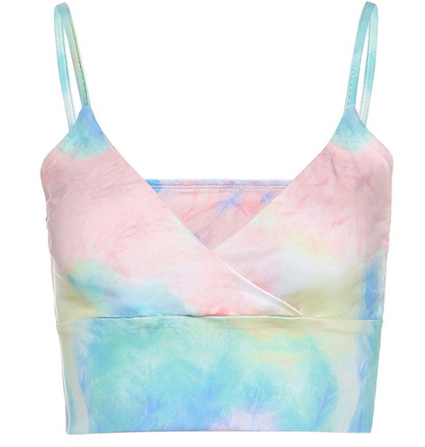 Rainbow crop top