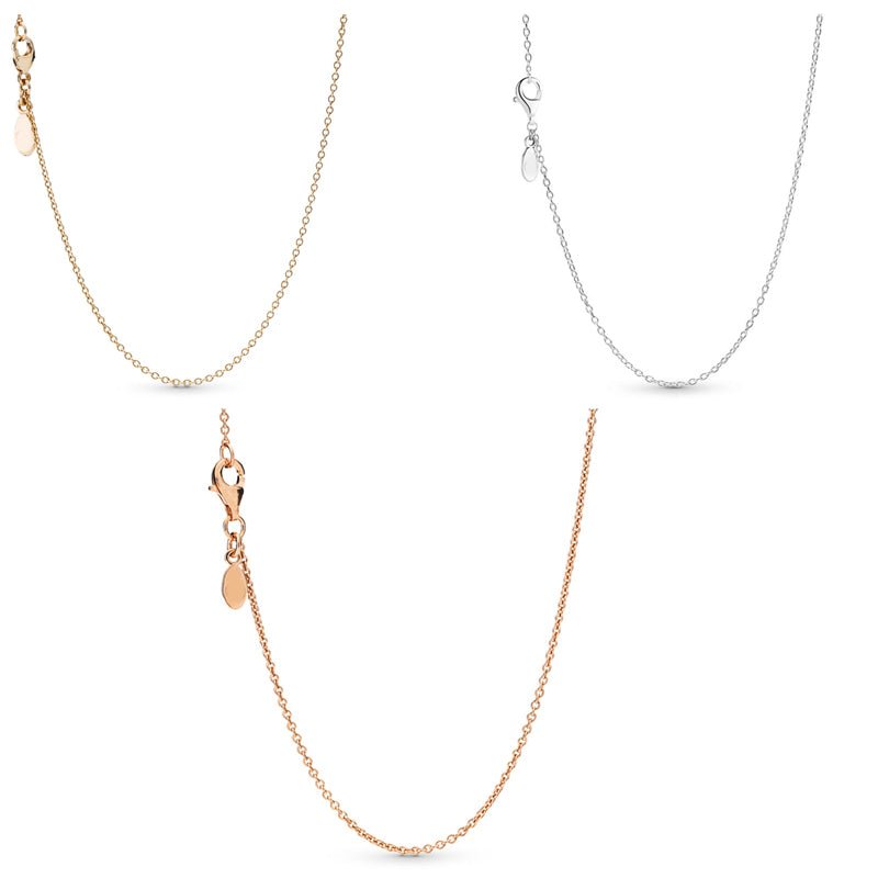 Simple silver pendant jewelry clavicle chain for women