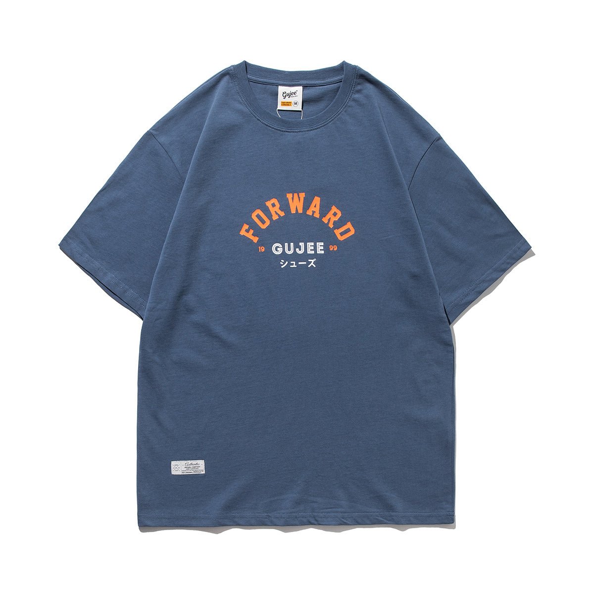 Summer Japanese Round Neck Short Sleeve T-shirt Men&