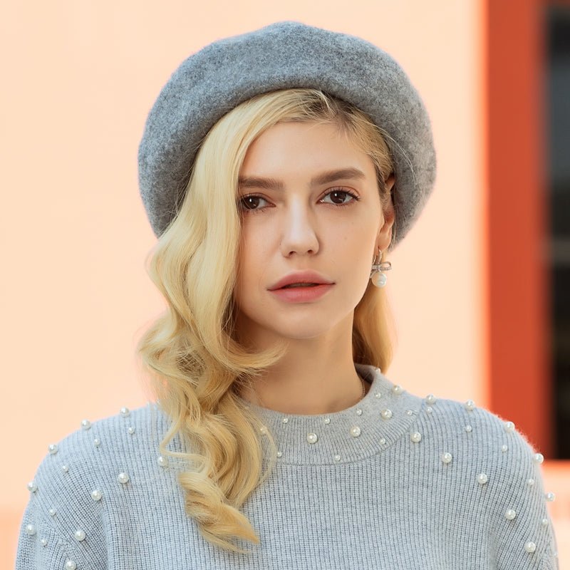 Thickened And Plush Enlarged Hood Elastic Sweatband Beret