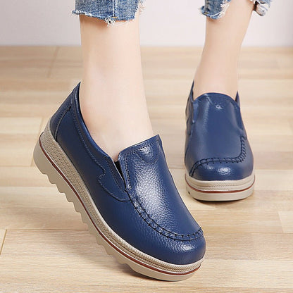 Casual Shoes Women Leather Shoes