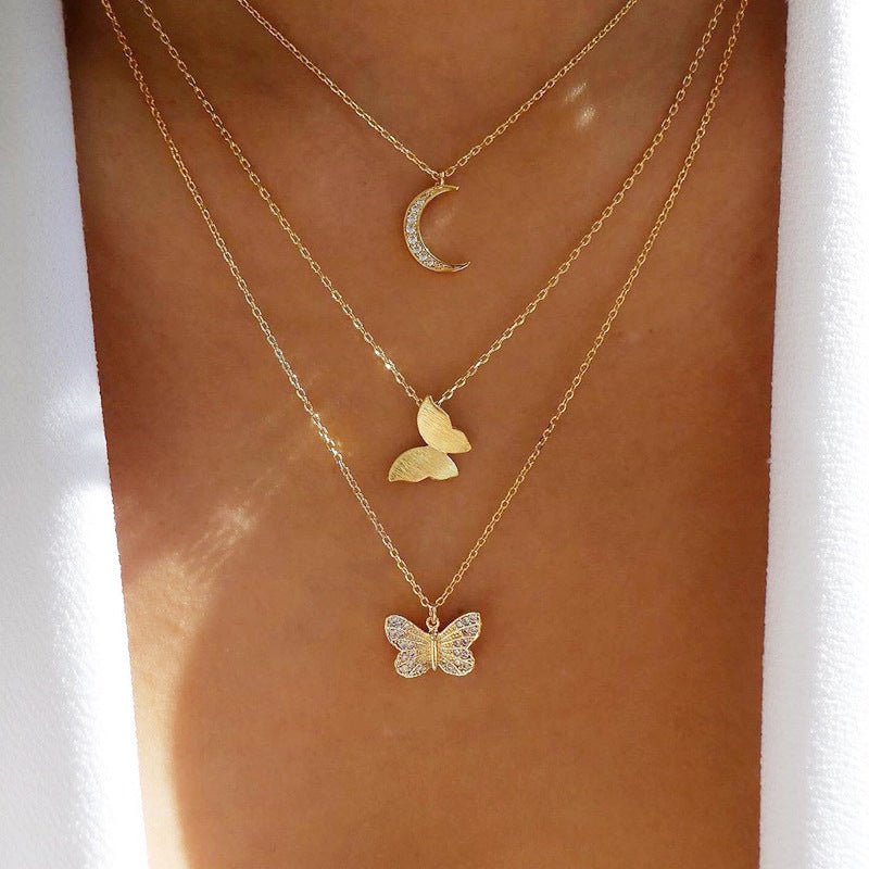 17KM-Multilayer Butterfly Pearl Necklace For Women Gold Pearl Choker Sun Star Jewelry Gift - Shop Right Apparel17KM-Multilayer Butterfly Pearl Necklace For Women Gold Pearl Choker Sun Star Jewelry Gift0Shop Right Apparel Shop Right ApparelCJLX116727207GT