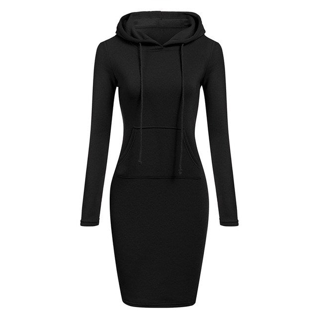 Autumn Winter Women Hoodies Sweatshirts Long-sleeved Dress - Shop Right ApparelAutumn Winter Women Hoodies Sweatshirts Long-sleeved Dress0Shop Right Apparel Shop Right Apparel