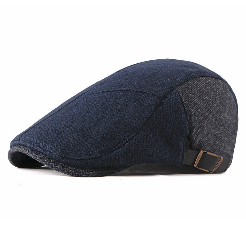 Fashion Warm Men Woolen Retro Cap