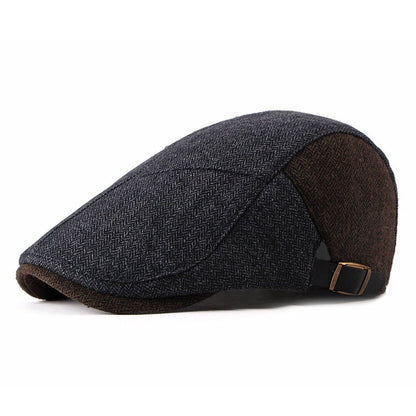 Fashion Warm Men Woolen Retro Cap