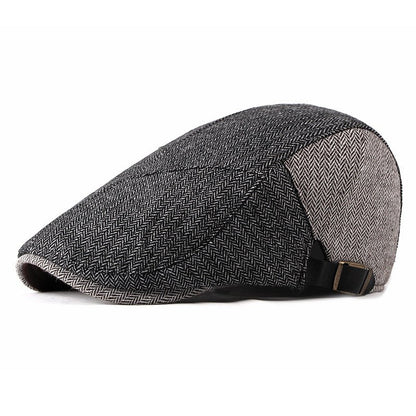 Fashion Warm Men Woolen Retro Cap