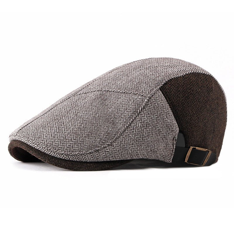 Fashion Warm Men Woolen Retro Cap