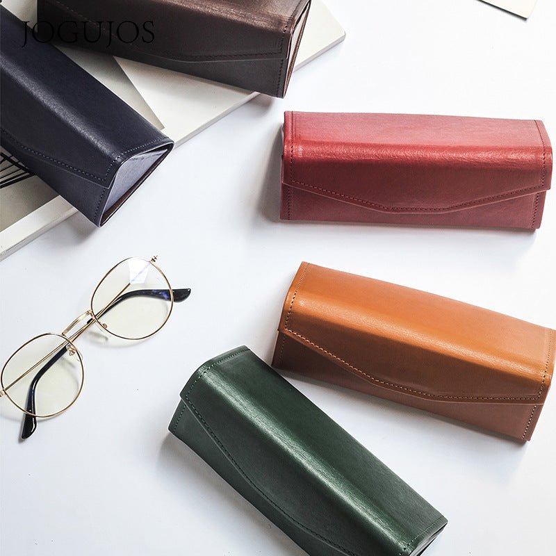 Foldable Glasses Case Leather Storage