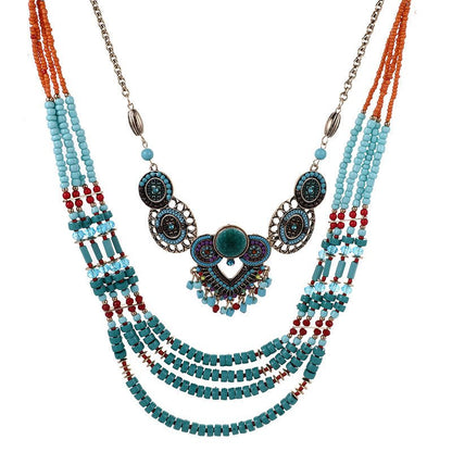 New Necklace Boho Pendant For Women 60cm Necklace Ethnic Jewelry For Friend Gift Bijoux Dropshipping Collier Accessories