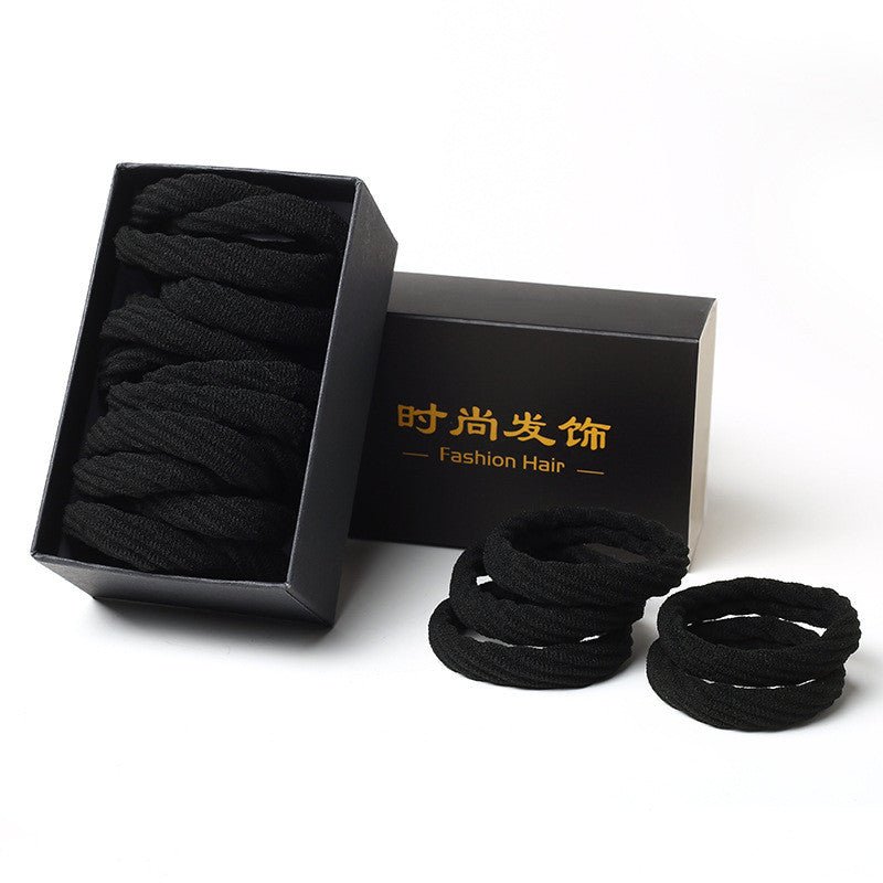 Rubber band high elasticity durable leather hair rope