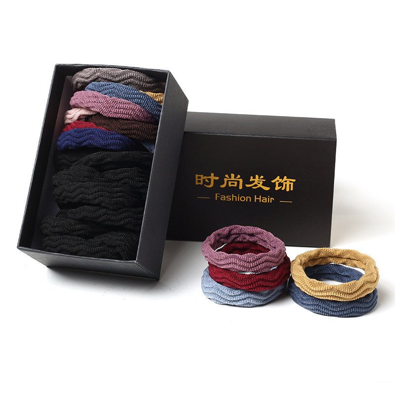 Rubber band high elasticity durable leather hair rope