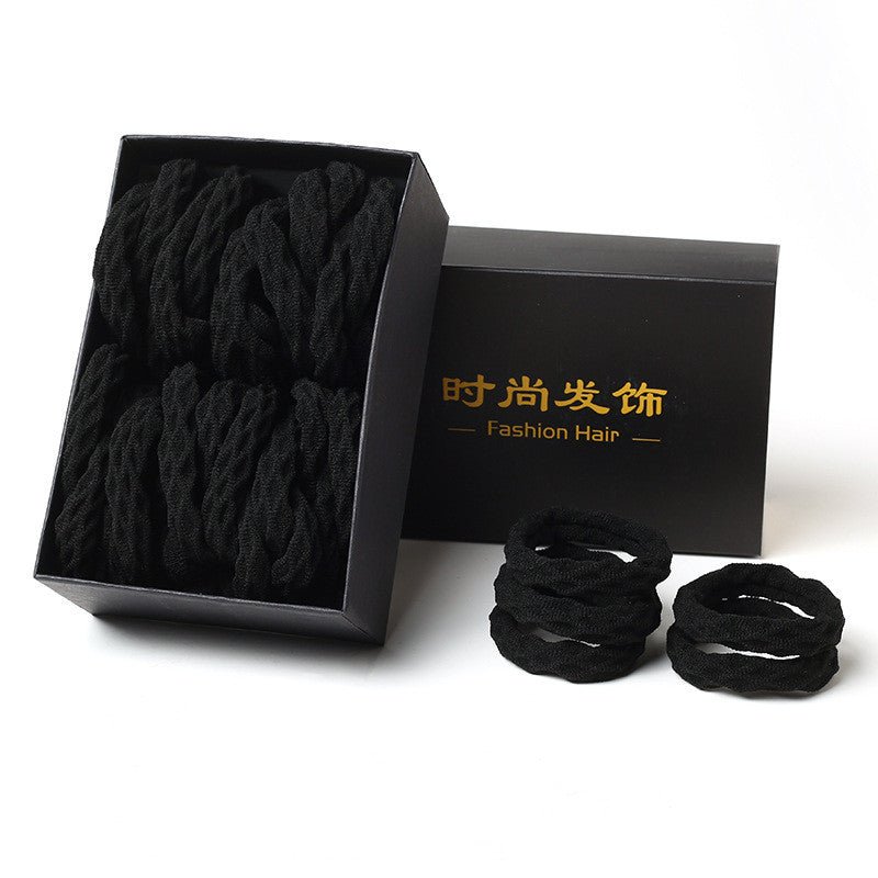 Rubber band high elasticity durable leather hair rope