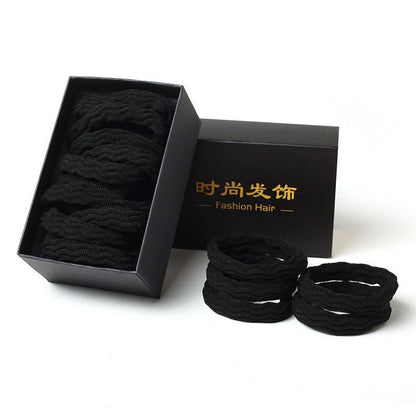 Rubber band high elasticity durable leather hair rope