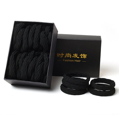 Rubber band high elasticity durable leather hair rope