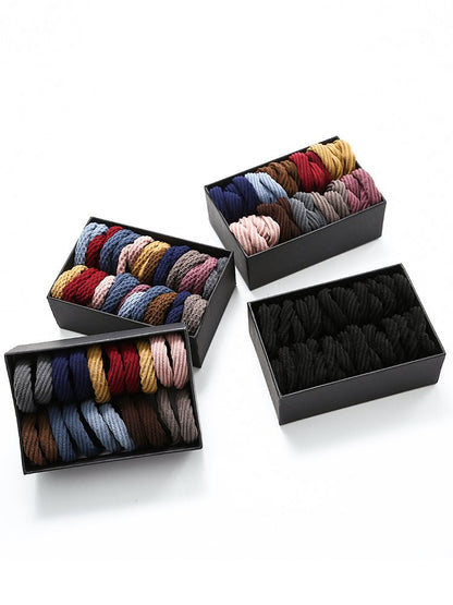 Rubber band high elasticity durable leather hair rope