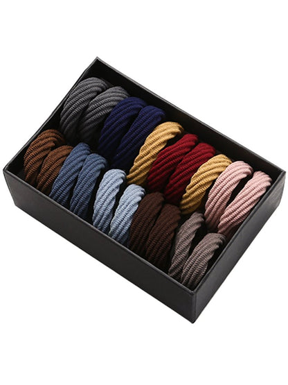 Rubber band high elasticity durable leather hair rope