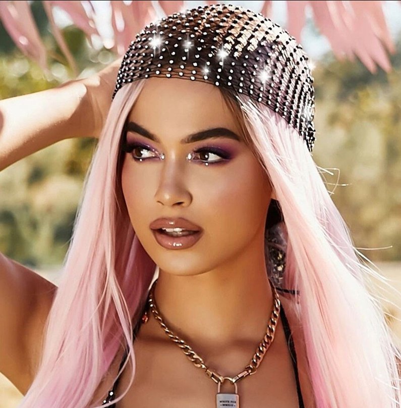 Sexy personality hollow mesh headdress