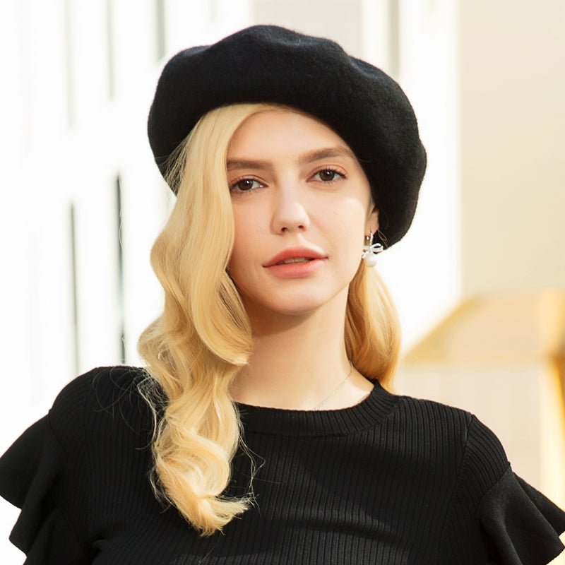 Thickened And Plush Enlarged Hood Elastic Sweatband Beret