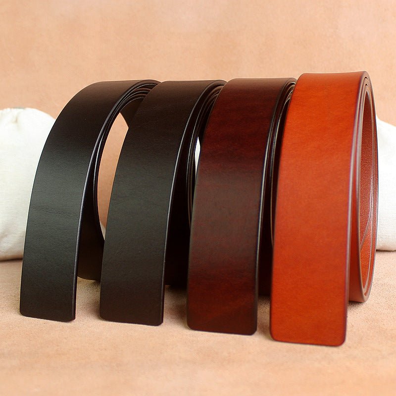 Vegetable tanned headless buckle body