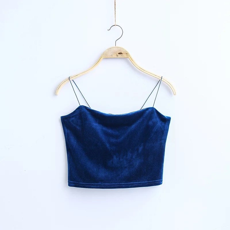 Vintage Velvet Crop Top