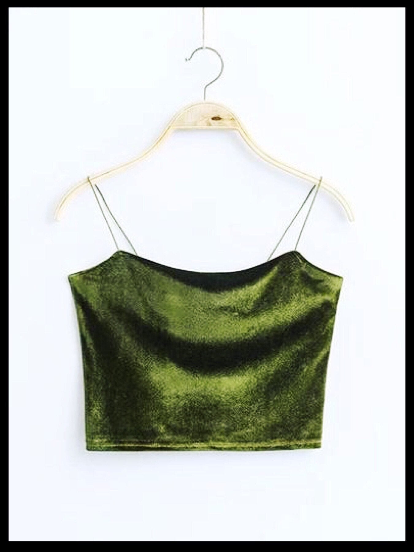 Vintage Velvet Crop Top