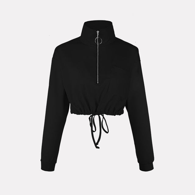 Women Short Hoodies Series Autumn Streetwear Sexy Hoodie