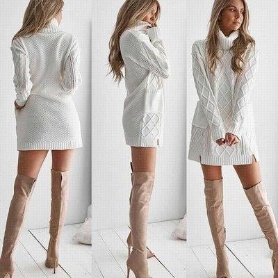 Women Winter Knitted Dress Long Sweater Blouse